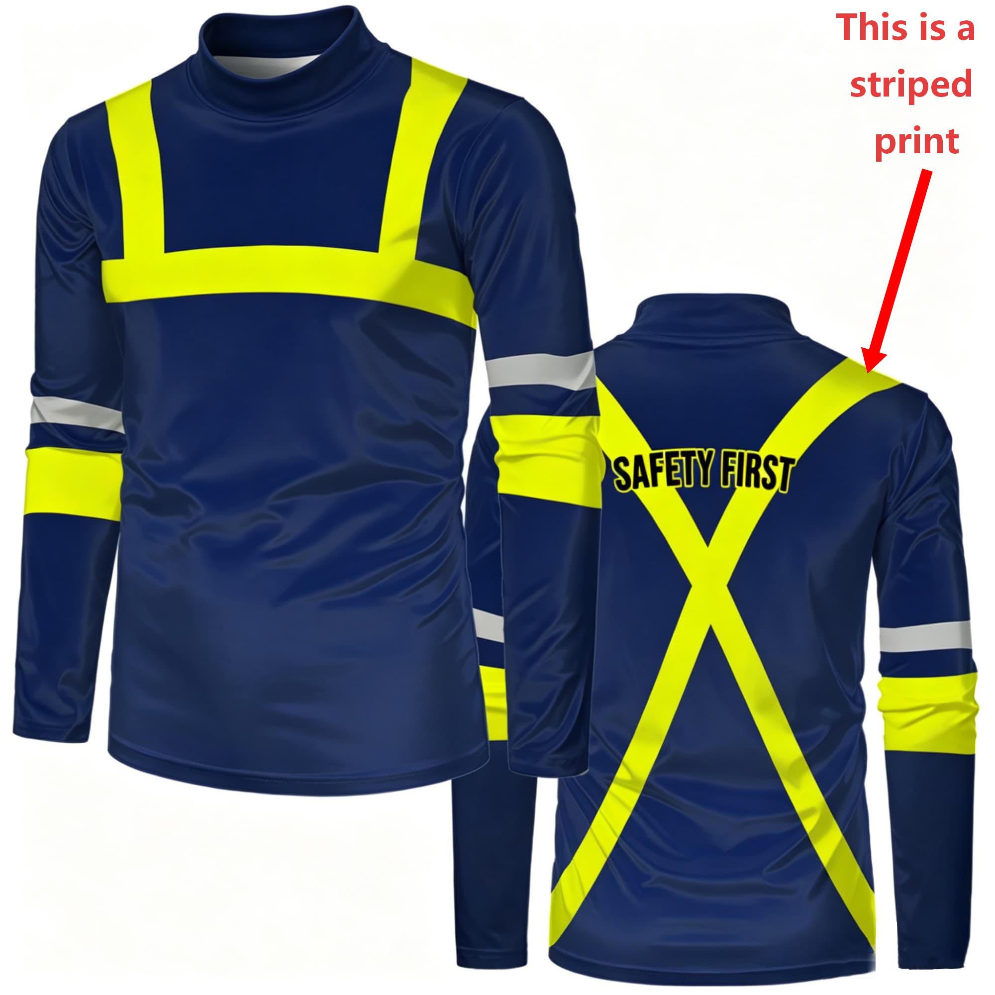 Men'S Fashion T Shirts - Kaos Pria Lengan Panjang Kerah Tinggi,