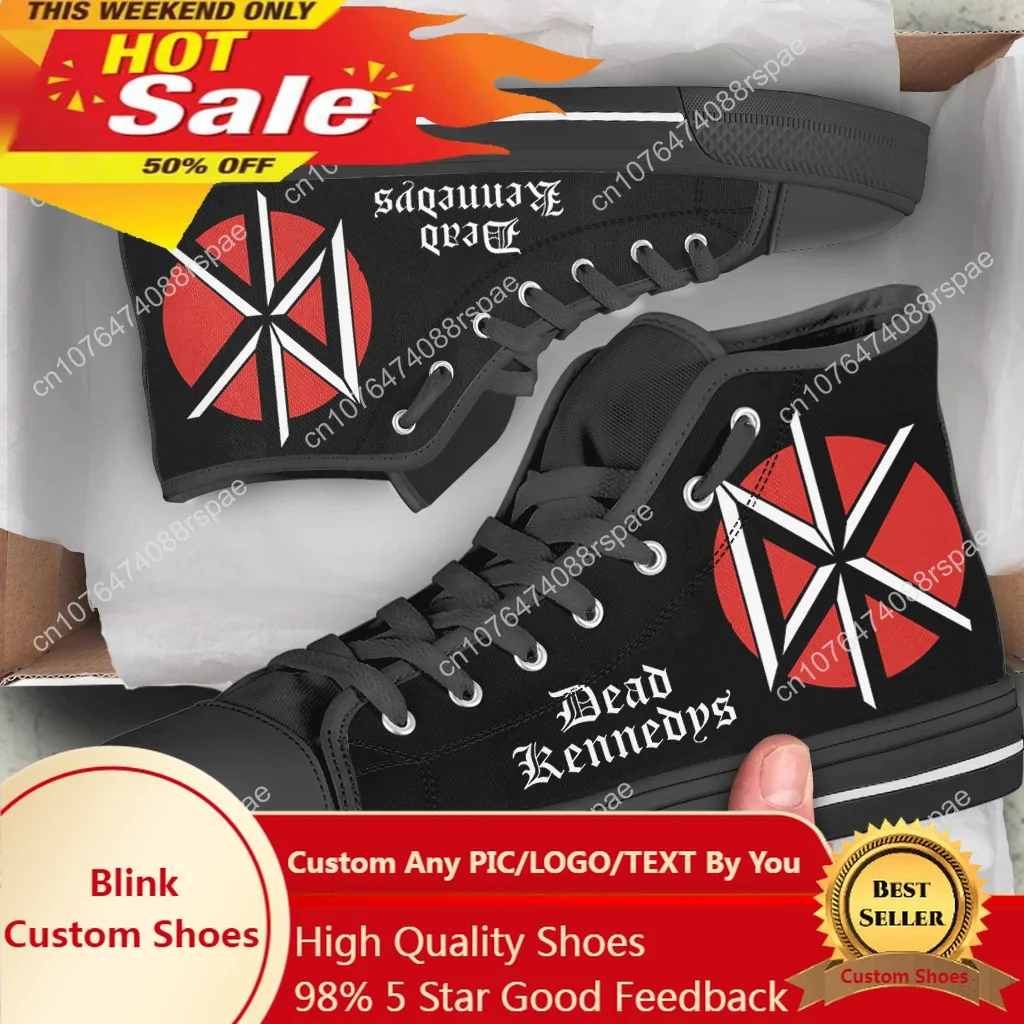 Men'S Fashion Videos - Dead Kennedys Sepatu Kanvas Bantuan Tinggi
