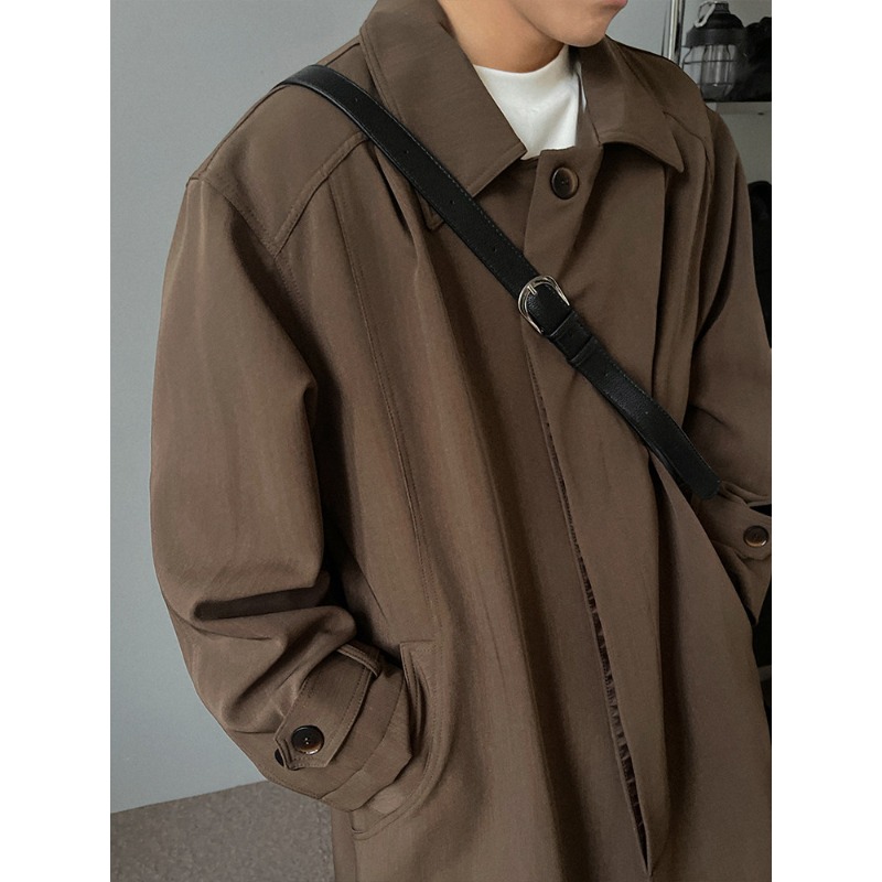 Mantel Panjang Pria Minimalis  - Men'S Fashion X ulasan dan harga