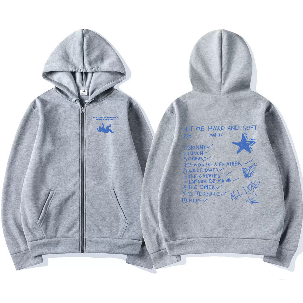 Hit Me Hard and Soft 2024 Tour - Mens Fashion Zip Up Hoodies ulasan dan harga