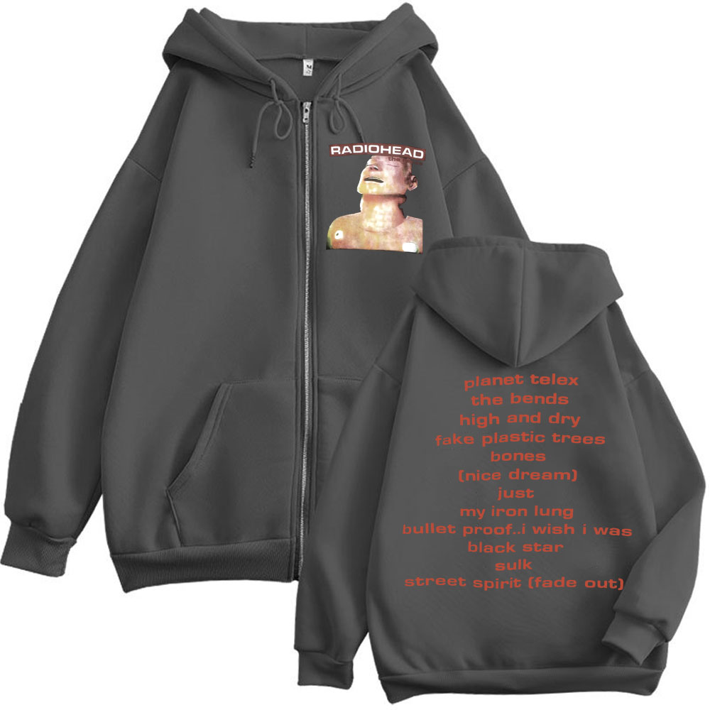 Hoodie Zipper Album Musik Rock - Mens Fashion Zip Up Hoodies ulasan dan harga