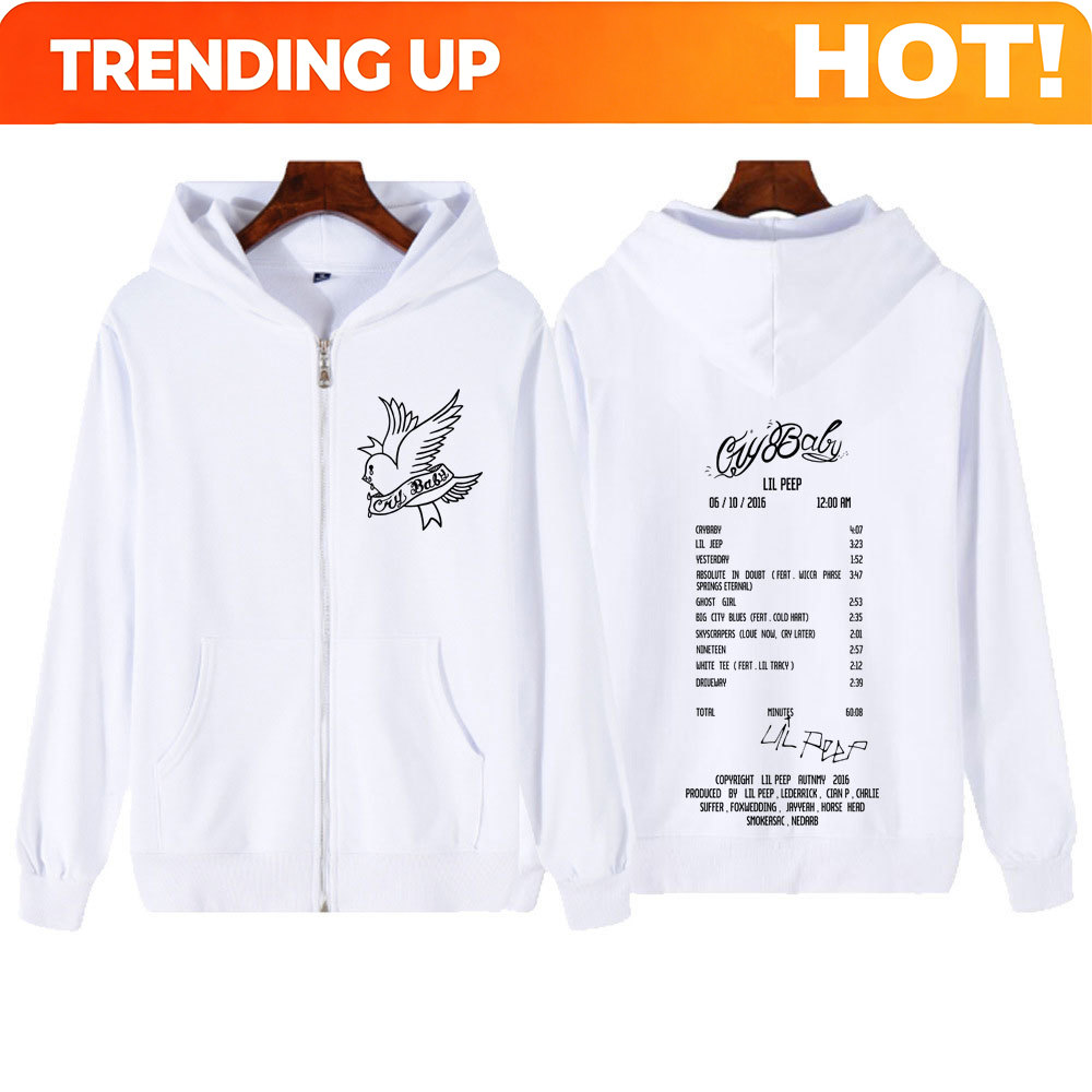 Hoodie Zipper Grafis Album Cry - Men'S Fashion Videos ulasan dan harga