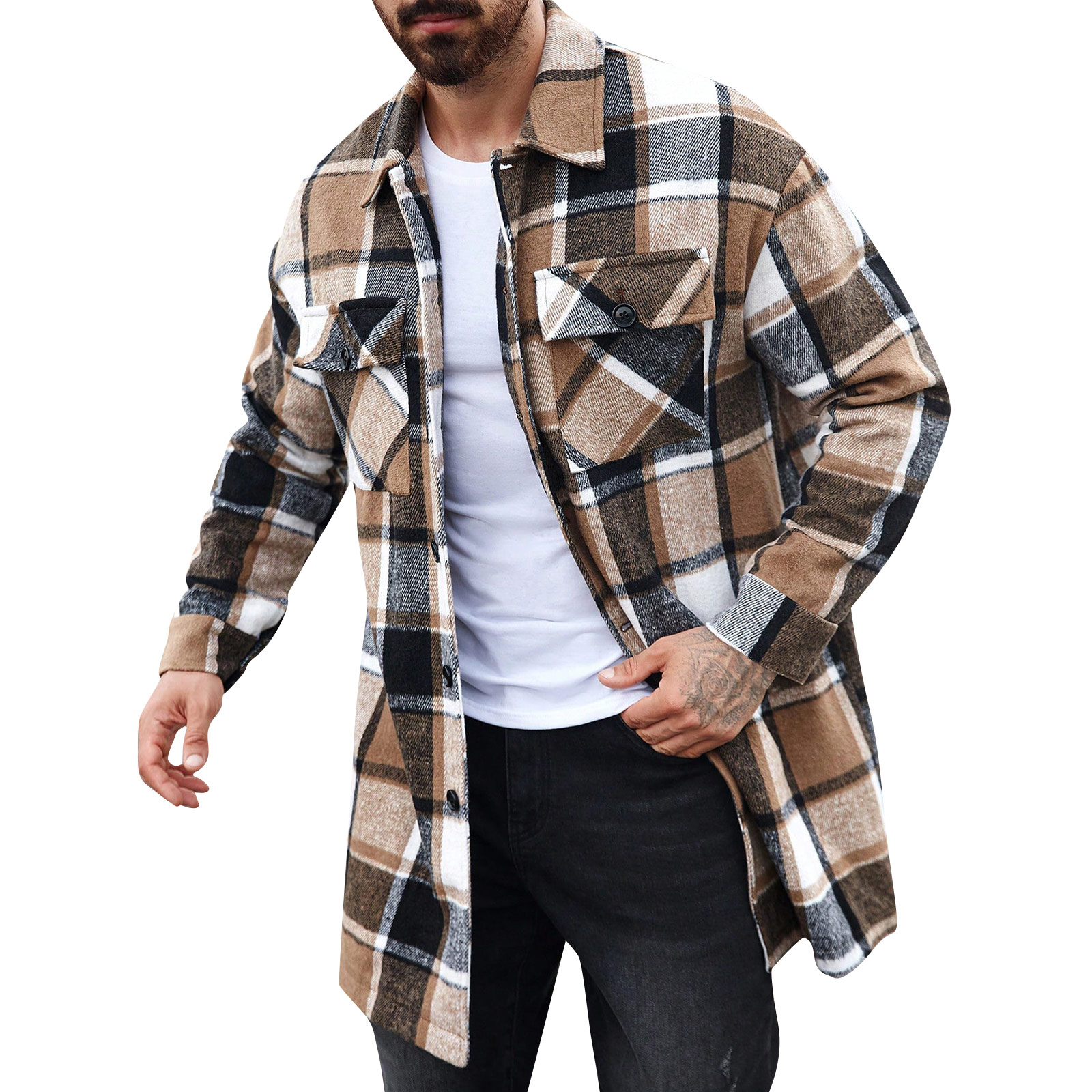 Jas Trench Coat Pria Berkancin - Men'S Fashion X ulasan dan harga