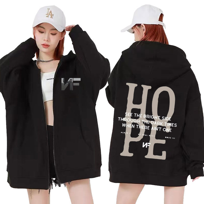 Hoodie Rapper NF Hope Tracklis - Mens Fashion Zip Up Hoodies ulasan dan harga