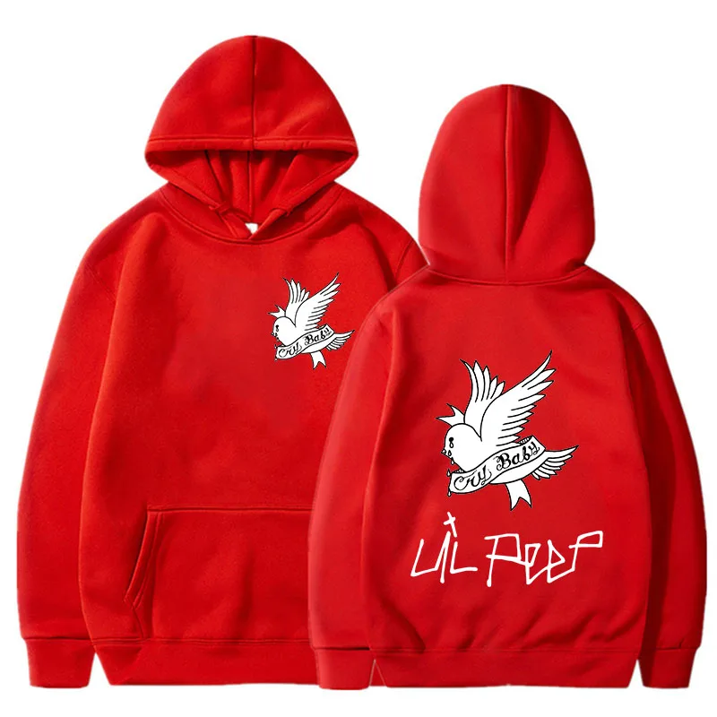 Hoodie Cetak Lil Peep Pria Mus - Mens Fashion Clothes ulasan dan harga