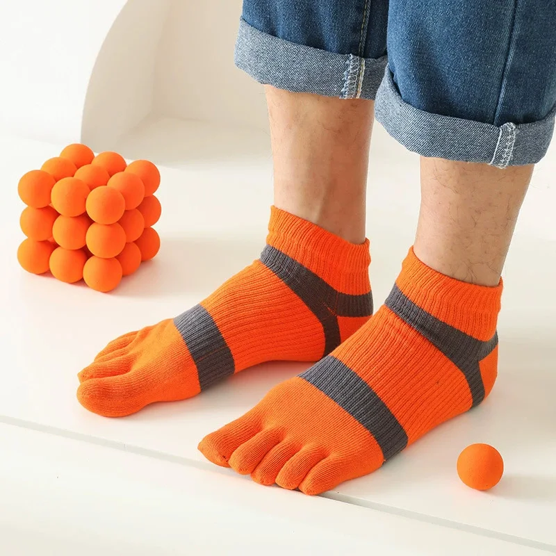 1/5 Pasang Kaus Kaki Lima Jari - Socks Ankle Men ulasan dan harga