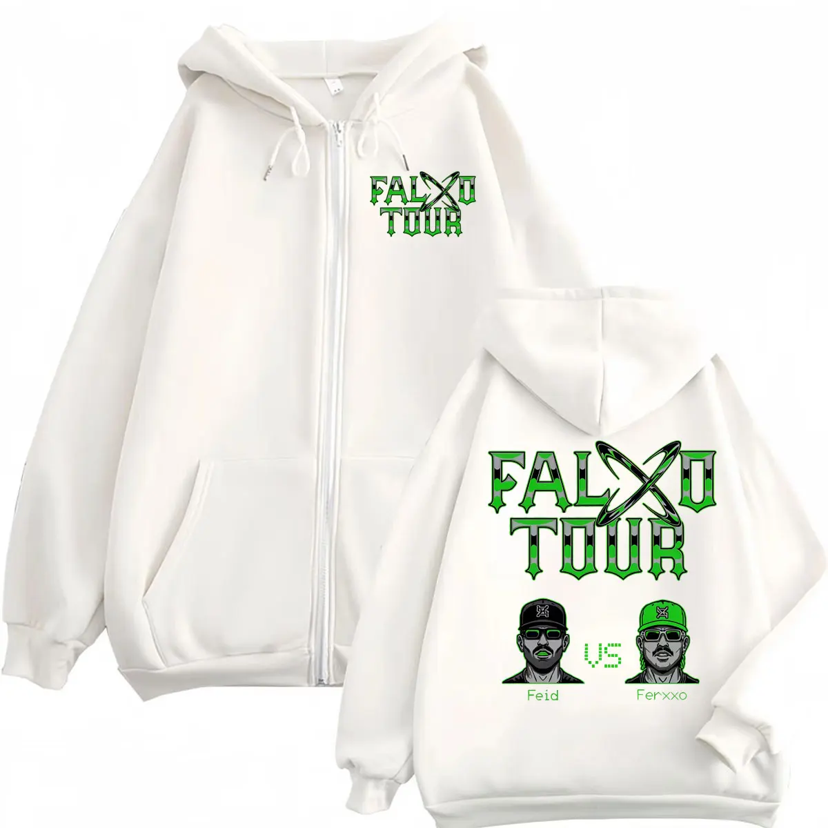 Feid Vs Ferxxo Falxxo Tour 202 - Mens Fashion Zip Up Hoodies ulasan dan harga