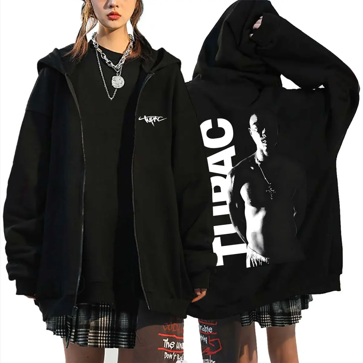 Jaket Hoodie Ritsleting Rapper - Mens Fashion Zip Up Hoodies ulasan dan harga